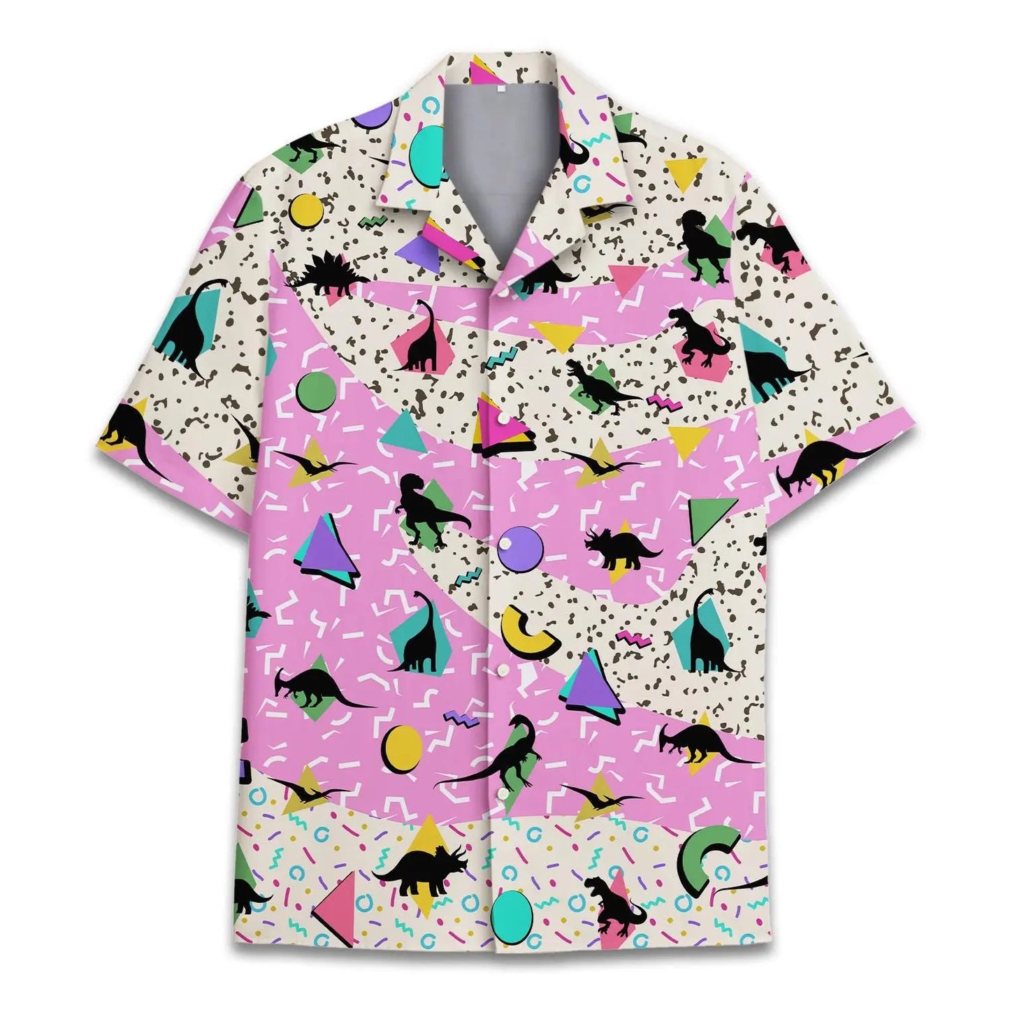 Hawaiian Shirt / Adults / S Vintage Dinosaur Unisex Hawaiian Shirt Aloha Shirt