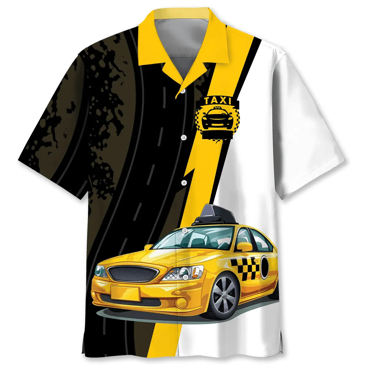 Hawaiian Shirt / Adults / S Yellow Taxi Driver Hawaiian Shirt