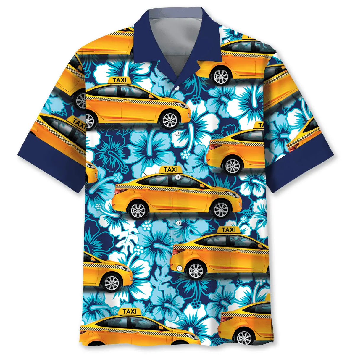Hawaiian Shirt / Adults / S Yellow Taxi Driver Hawaiian Shirt