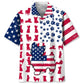 Hawaiian Shirt / Adults / S Yorkie Usa Flag Hawaiian Shirt