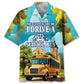 Hawaiian Shirt / Adults / S You Can't Scare Me I Drive A School Bus Hawaiian Shirt