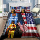 Firefighter Never Forget Bedding Cover For Firefighter Bedroom Decor