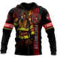 Firefighter Brave Strong - 3D Hoodie