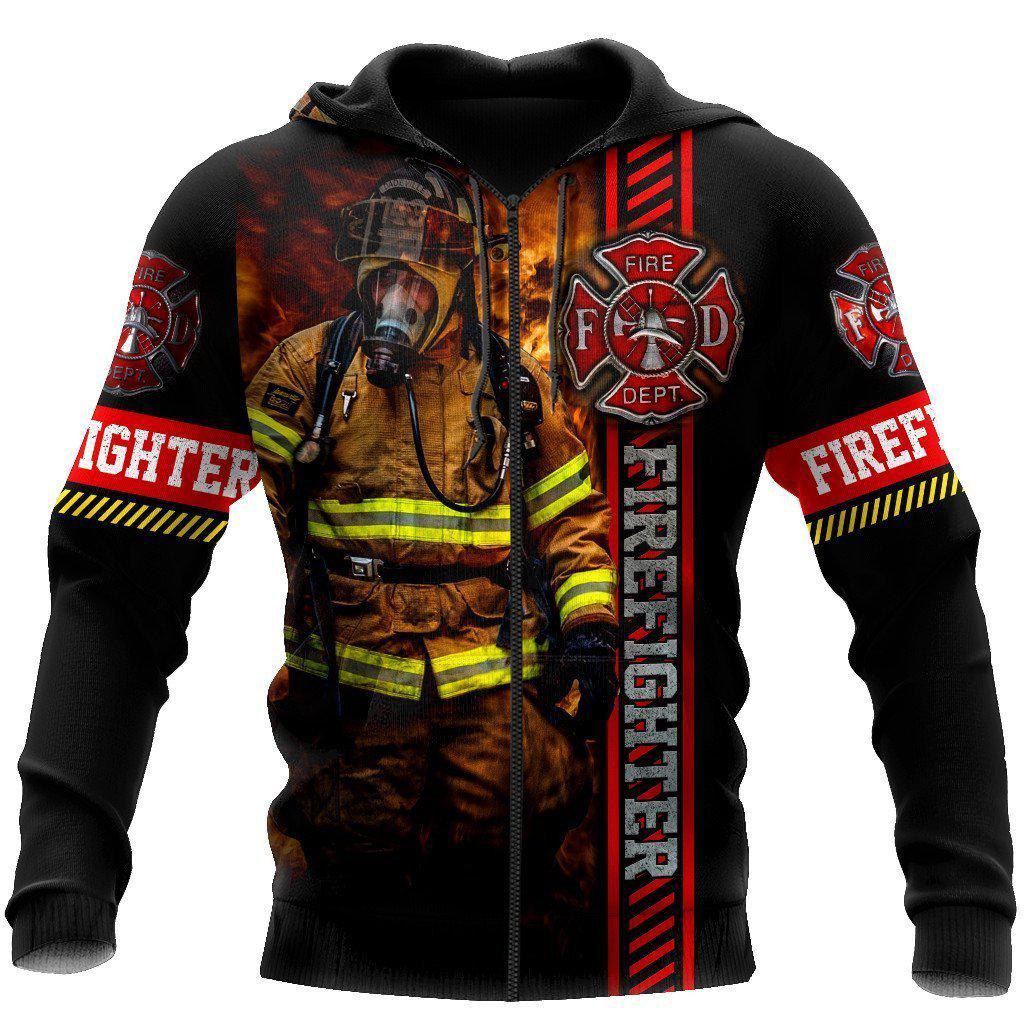 Firefighter Brave Strong - 3D Hoodie