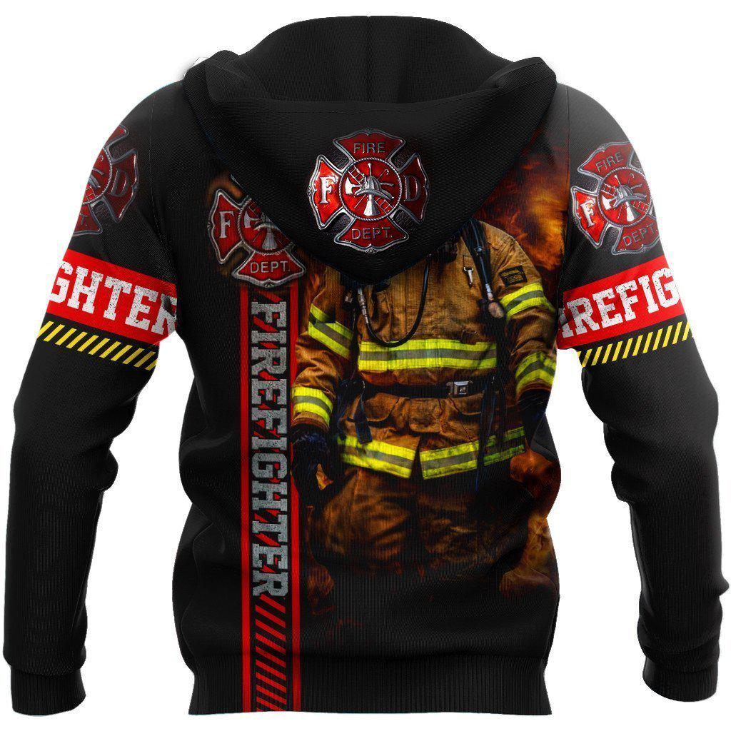 Firefighter Brave Strong - 3D Hoodie