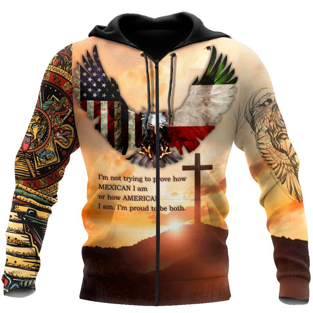 Mexican American Heritage Art - 3D Hoodie