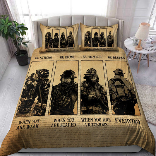 Firefighter Pride Bedding Cover For Firefighter Bedroom Decor