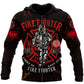 Firefighter Custom Name Art – 3D Hoodie