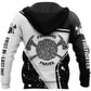 Firefighter Black White Personalized - 3D Hoodie
