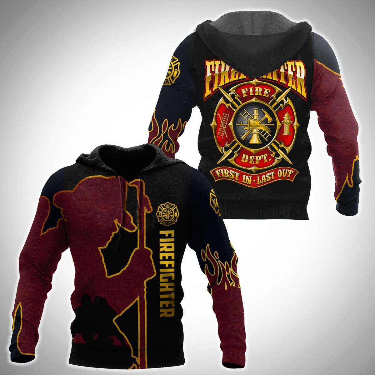 Firefighter For Men And Women – 3D Hoodie