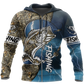 Collection Bass Fishing Sport Blue – 3D Hoodie