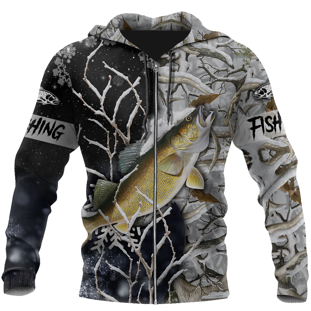 Collection Walleye Ice Fishing Gear – 3D Hoodie