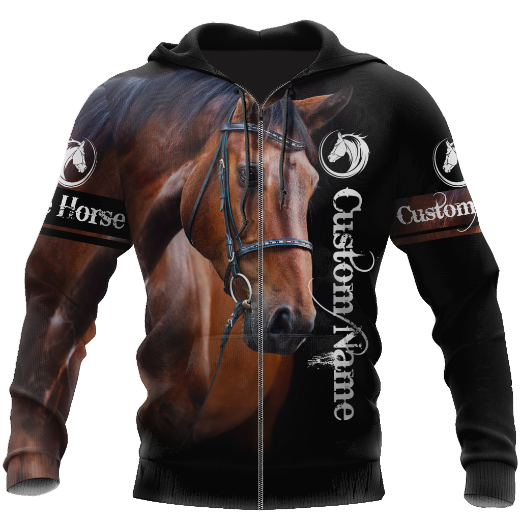 Love Horse All Over Print Art – 3D Hoodie