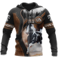 American Paint Horse All Over Print Art – 3D Hoodie