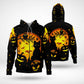 Black Cat Pumpkin Halloween Art – 3D Hoodie
