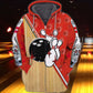 Bowling Ball Skull Art – 3D Hoodie