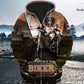 Vintage Biker Cool Style - 3D Hoodie