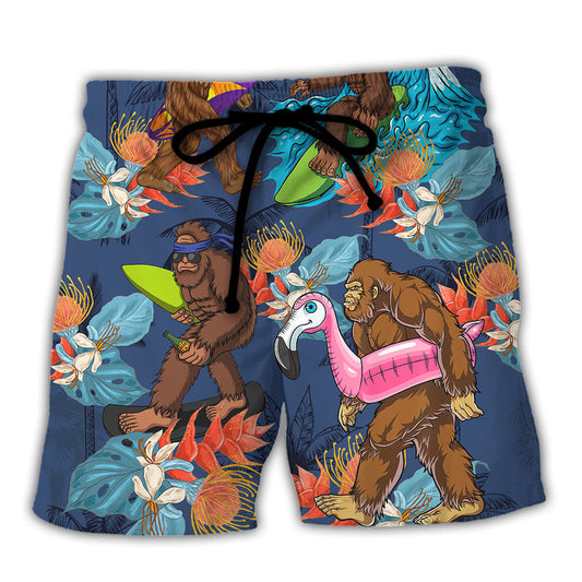 Surfing Funny Bigfoot I Can't I Have A Board Meeting Lover Surfing - Beach Short Reefox