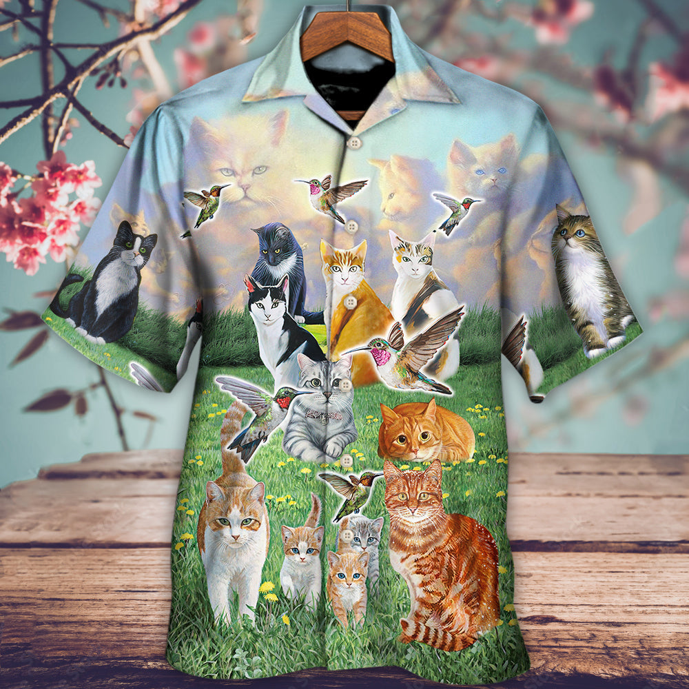 Cat Go To Heaven - Hawaiian Shirt - Reefox
