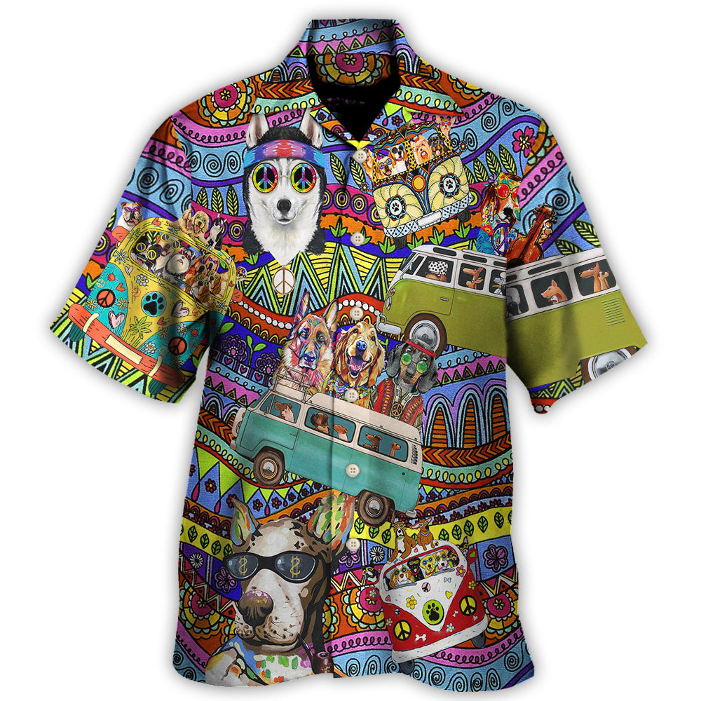 Hawaiian Shirt / Adults / S Dogs Love Cool Life Style - Hawaiian Shirt - Reefox