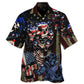 America Skull Pride Cool Style - Hawaiian Shirt