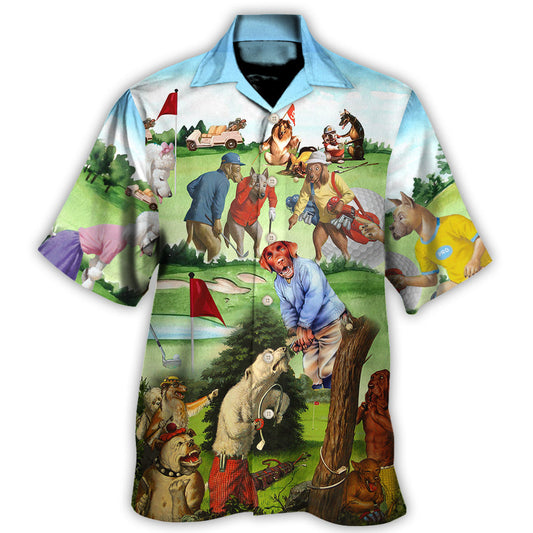 Hawaiian Shirt / Adults / S Golf It Takes A Lot Of Balls To Golf The Way I Do - Hawaiian Shirt - Reefox