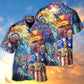 America My Patriotic Heart Beats Red White And Blue - Hawaiian Shirt - Reefox