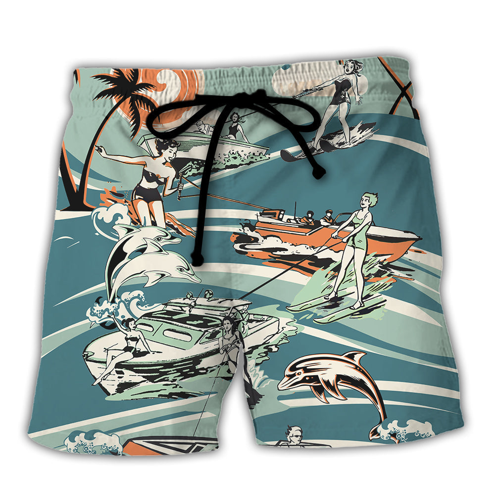 Waterskiing Saved Me From Being A Pornstar Now I'm Just A Waterskier - Beach Short Reefox