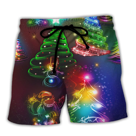 Christmas Merry Everything Happy Always - Beach Short Reefox - Owls Matrix LTD