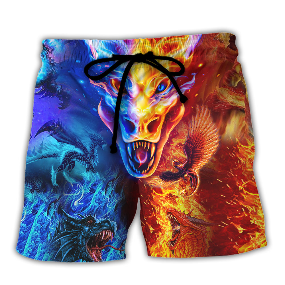 Dragon Love Life Amazing Style - Beach Short Reefox - Owls Matrix LTD