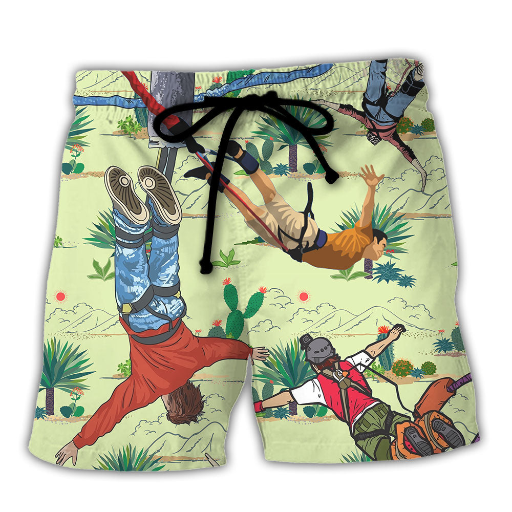 Bungee Jumping Don't Be Jealous Just Because You Can't Jump Bungee Like Me - Beach Short Reefox