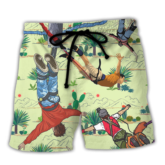 Bungee Jumping Don't Be Jealous Just Because You Can't Jump Bungee Like Me - Beach Short Reefox