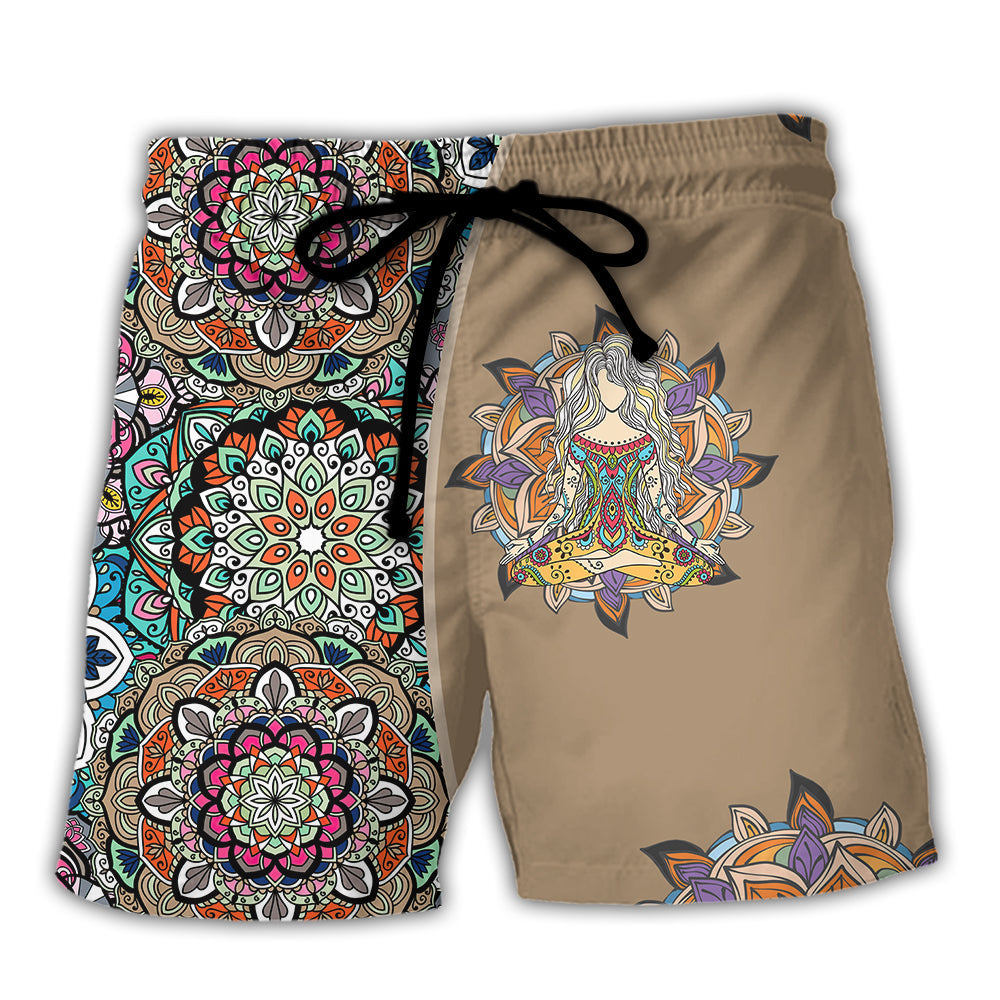Yoga Quilt Style - Beach Short Reefox - Owls Matrix LTD