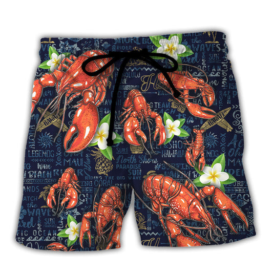 Lobstering Feed Me Lobster & Tell Me I'm Pretty Tropical Vibe - Beach Short Reefox