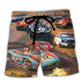 Car Racing Fast Lover Racing Style - Beach Short Reefox - Owls Matrix LTD
