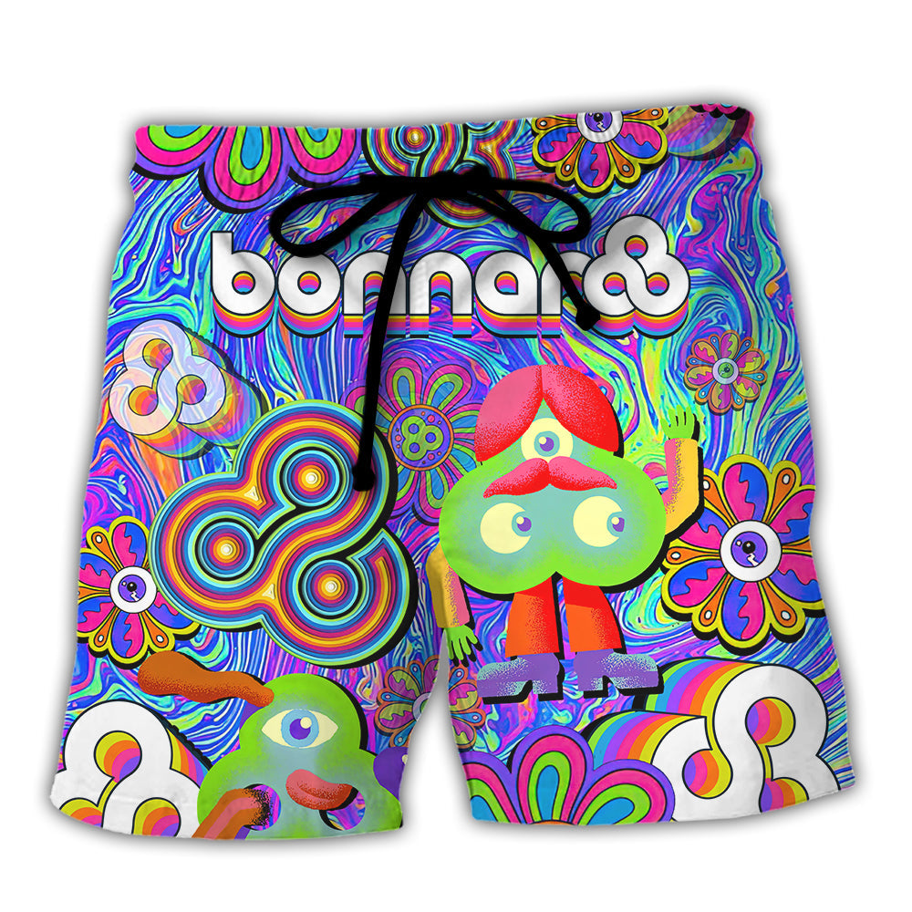 Music Event I Want To Live A Bonnaroo Music Festival Forever - Beach Short Reefox - Owls Matrix LTD
