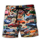 Car Summer Tropical Island Lover Color - Beach Short Reefox - Owls Matrix LTD