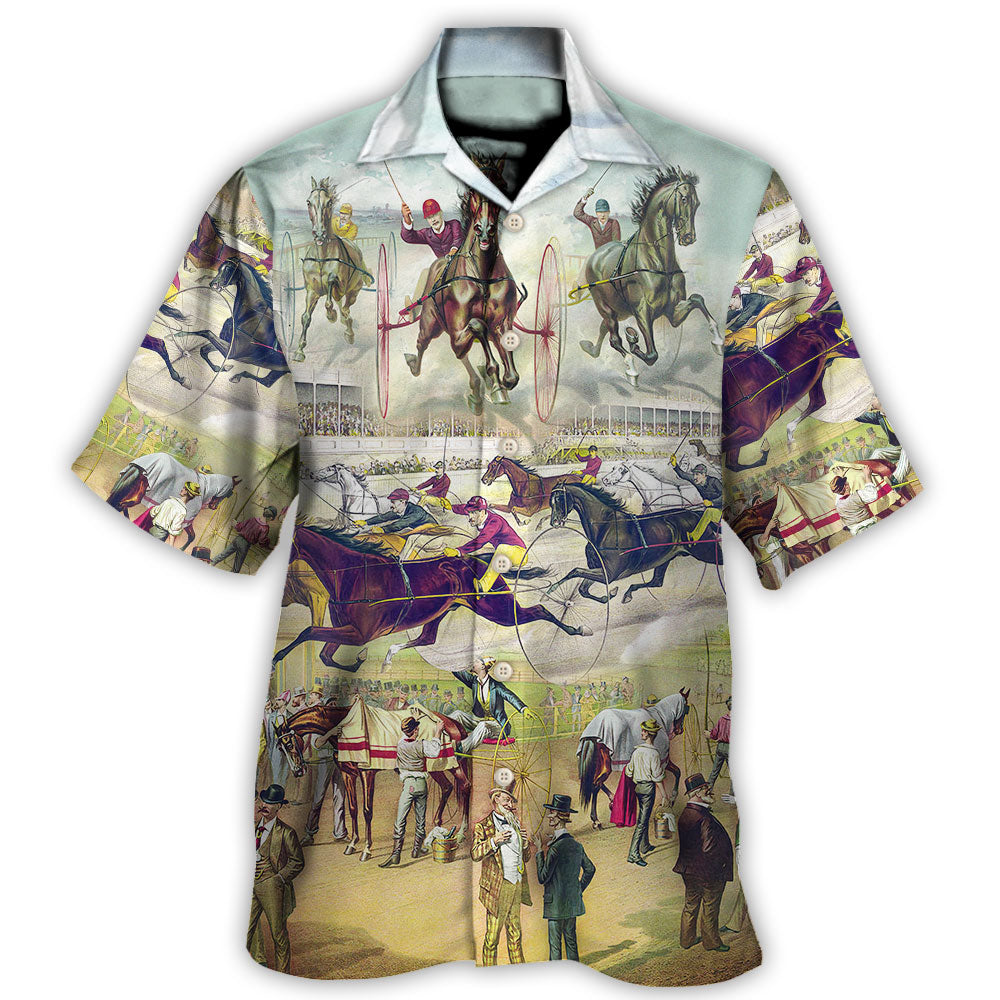 Harness Racing Horse Lover Racing - Hawaiian Shirt - Reefox