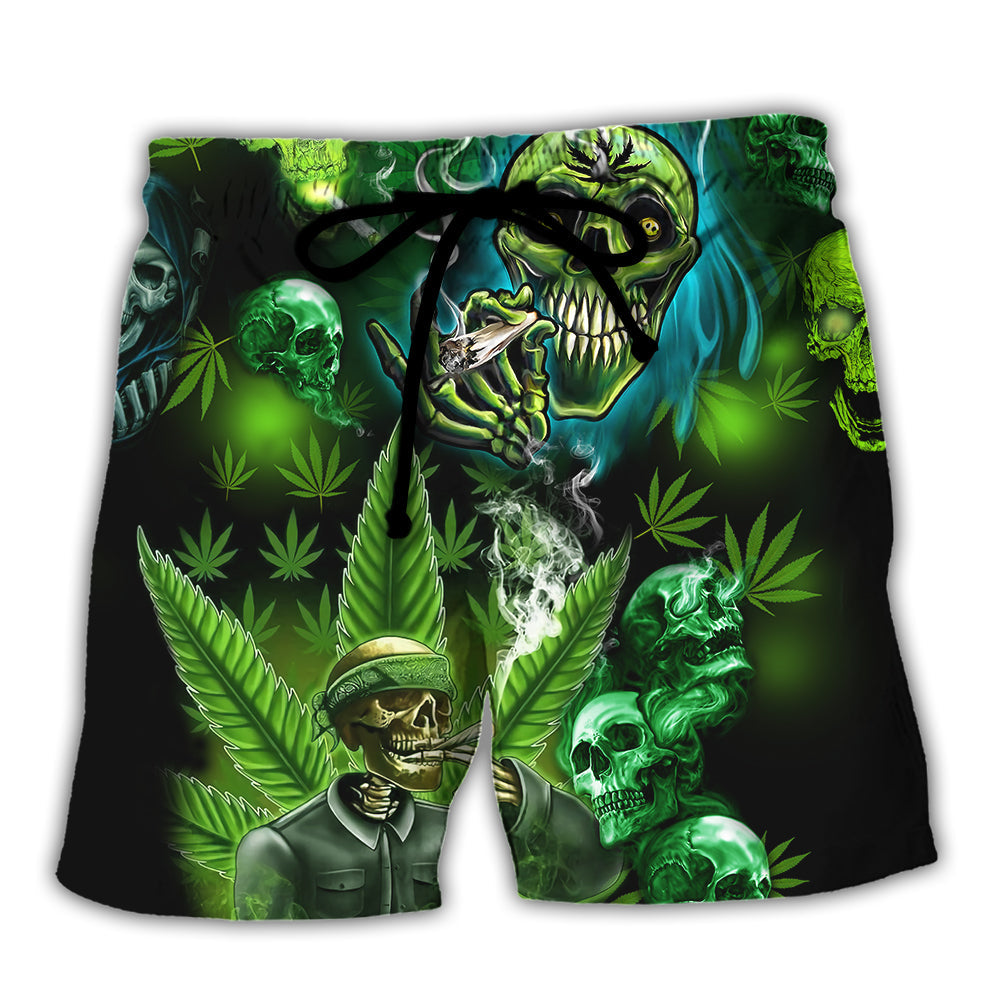 Skull So High Cannabis - Beach Short Reefox - Owls Matrix LTD