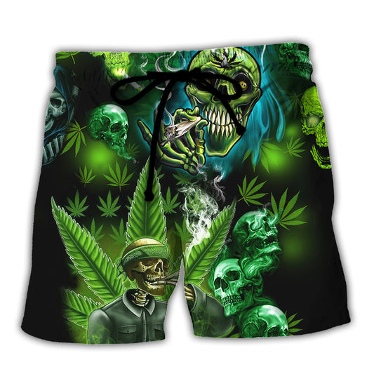 Skull So High Cannabis - Beach Short Reefox - Owls Matrix LTD