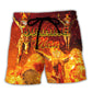 Music Event Burning Man Burn It All Up With The Festival - Beach Short Reefox - Owls Matrix LTD