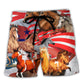 Horse Independence Day America - Beach Short Reefox - Owls Matrix LTD