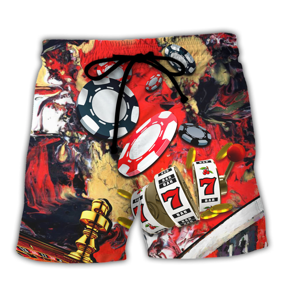 Gambling Casino Gambling Style - Beach Short Reefox - Owls Matrix LTD