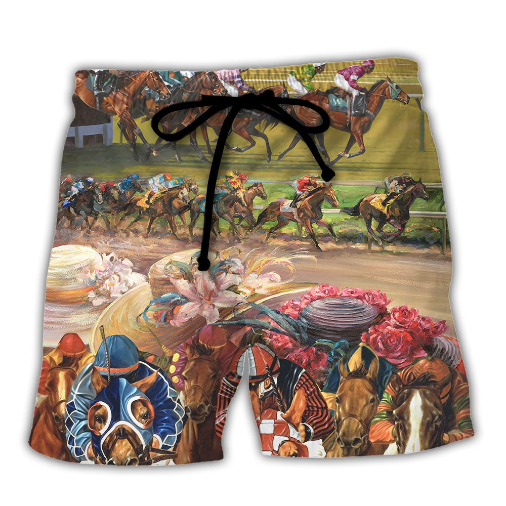 Horseback Riding What I Like People Mornings My Horse - Beach Short Reefox