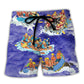 Water Rafting River Rafting Team Funny Lover Australia Flag Vintage Art Style - Beach Short Reefox - Owls Matrix LTD