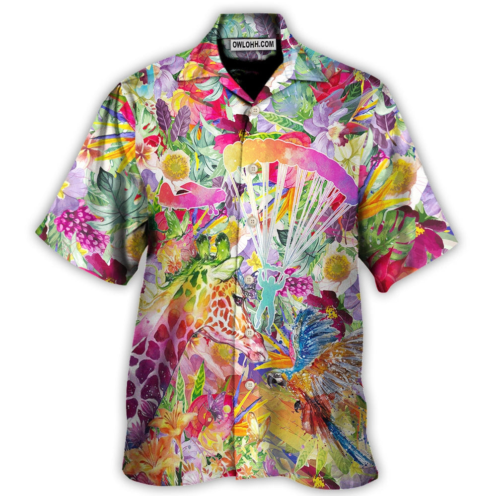 Parasailing Born To Fly Forced To Work  - Hawaiian Shirt