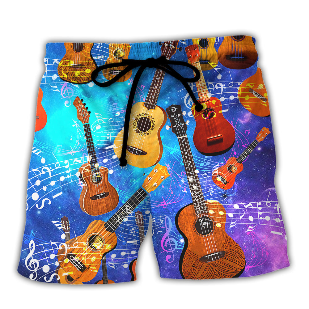 Guitar Ukulele Love Forever Style - Beach Short Reefox - Owls Matrix LTD