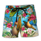 Surfing Funny Chicken Respect The Locals Lovers Surfing Tropical - Beach Short Reefox