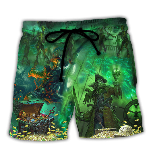 Irish Pirate Booze And Booty Beautiful - Beach Short Reefox - Owls Matrix LTD