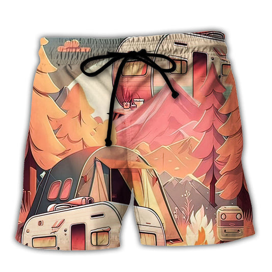 Camping You Can't Run Through A Campground - Beach Short Reefox